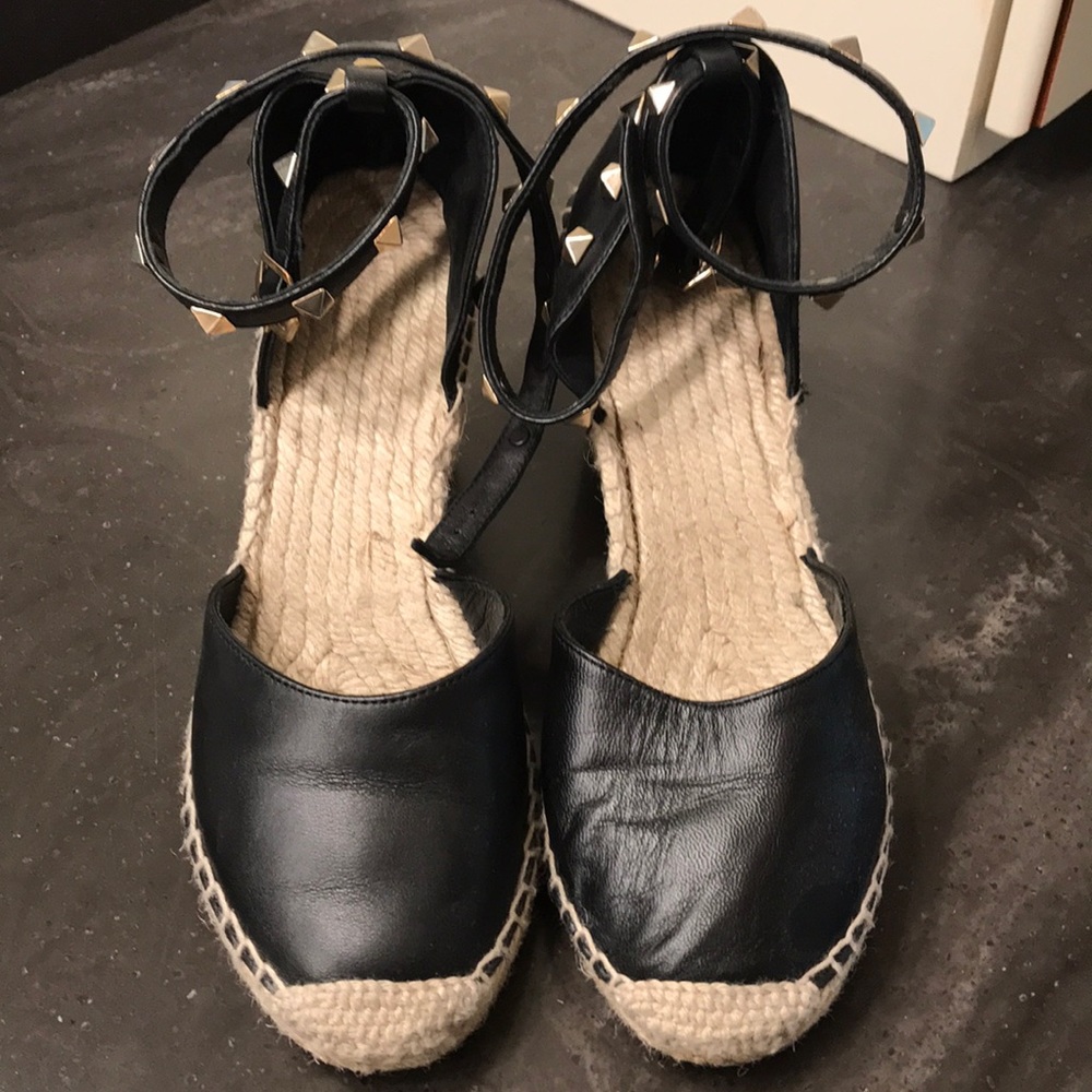 Ash studded espadrille wedges